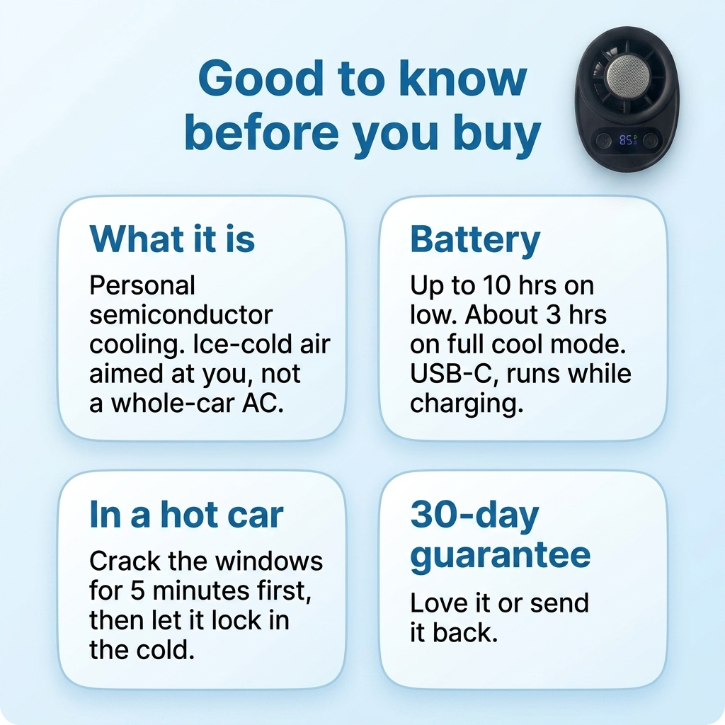 Aira Breeze — Clip-On Cooling Fan for Car, Desk & Stroller